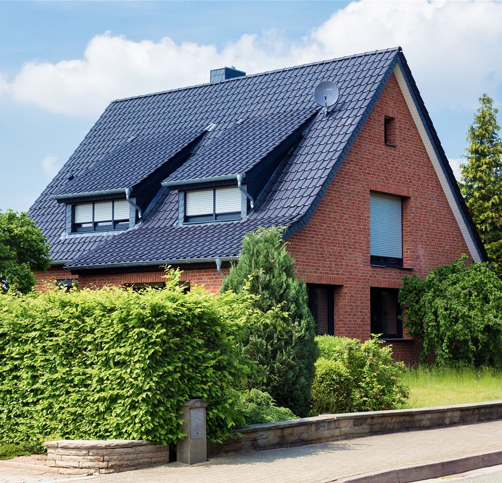 Einfamilienhaus Immobilie Außenansicht