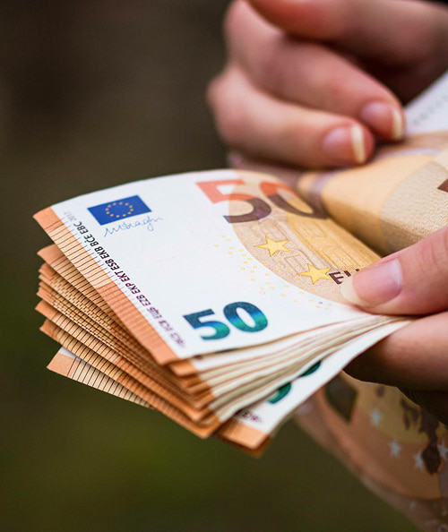 Euro Geldscheine Immobilien Finanzierung Kosten